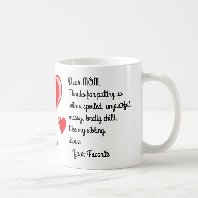 Funny Favourite Child Coffee Mug (Right)