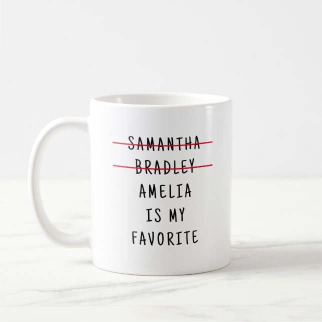 Funny Favourite Child Son Daughter Gift for Parent Coffee Mug (Left)