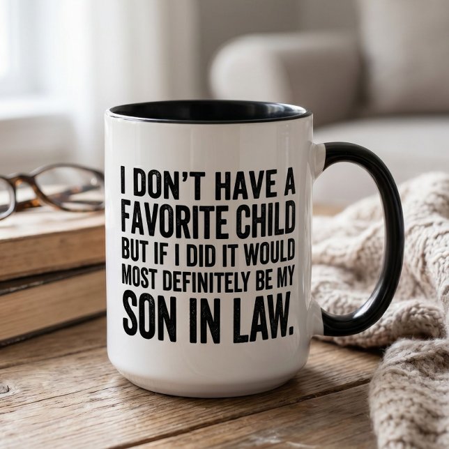 Funny Favourite Child Son in Law Mug (Creator Uploaded)
