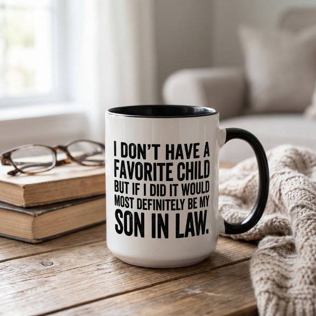 Funny Favourite Child Son in Law Mug (Creator Uploaded)