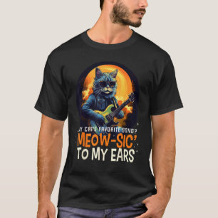 Funny favourite Song with my Rock'n Roll Cat T-Shirt