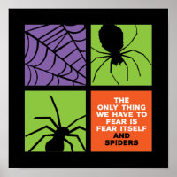 Funny Fear of Spider Arachnophobia Halloween