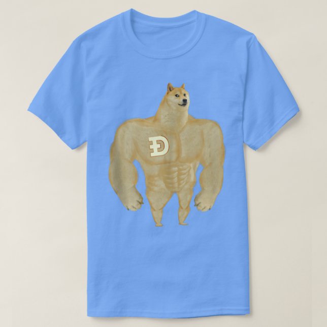 Funny Fearless Dogecoin Pump Doge Cryptocurrency M T-Shirt (Design Front)