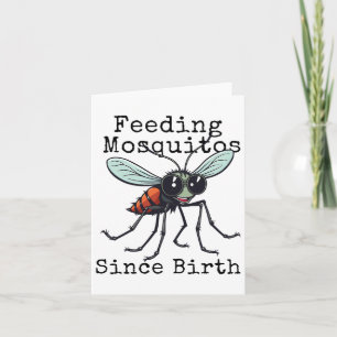 Funny Feeding Mosquitos Since Birth Funny Mens Cam Card