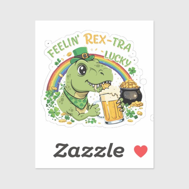 Funny Feelin' Rex-Tra Lucky T-Rex | St. Patrick's  (Sheet)