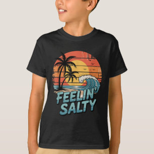 Funny Feelin Salty Beach Summer Vacation Vintage 7 T-Shirt