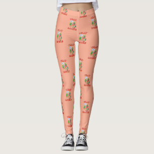 Funny Feliz Navidad Cute Christmas Chilli Leggings