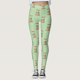 Funny Feliz Navidad Cute Christmas Chilli Leggings