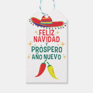 Funny feliz navidad  gift tags