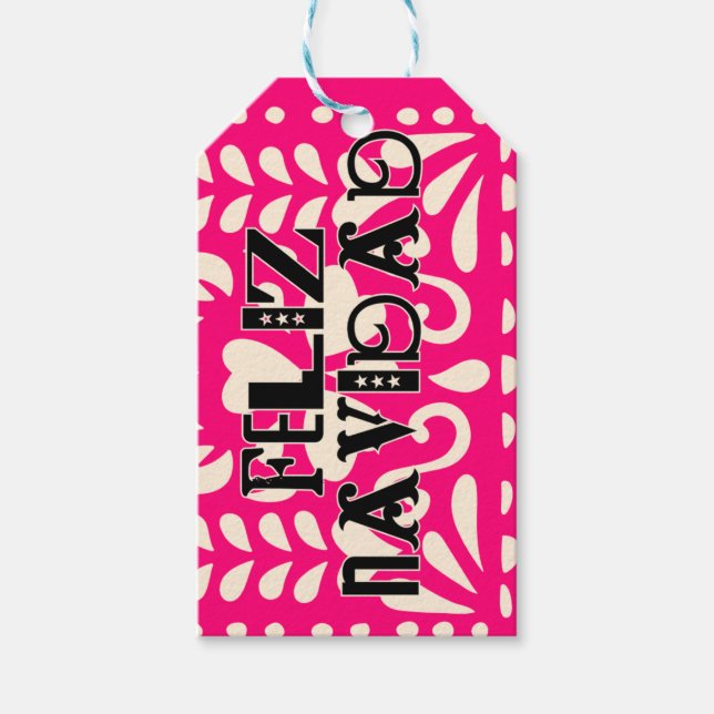 Funny feliz navidad gift tags (Front)