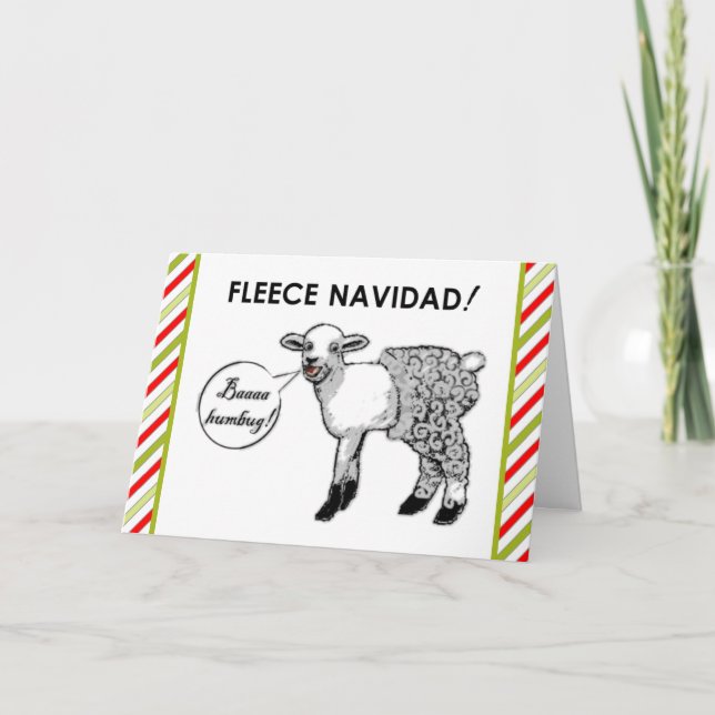 Funny Feliz Navidad Holiday Card (Front)