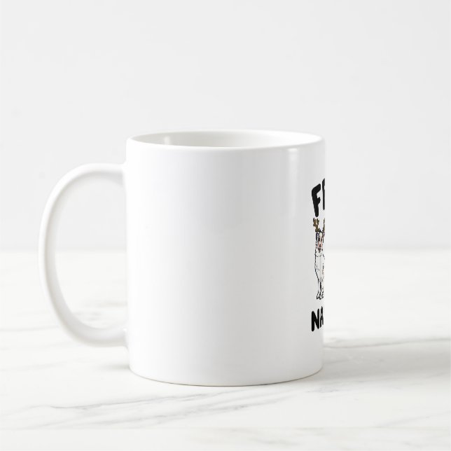 Funny Feliz Navidog Australian Shepherd dog lover  Coffee Mug (Left)