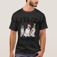 Funny Feliz Navidog St Bernard dog lover gift Chri