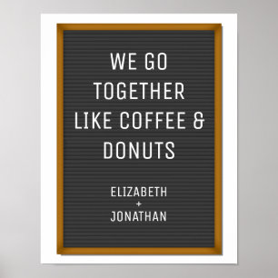 Funny Felt Letter Board Your Custom Text  Poster