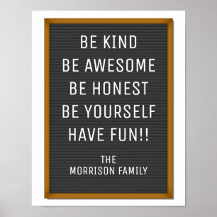 Funny Felt Letter Board Your Custom Text, Quote Poster