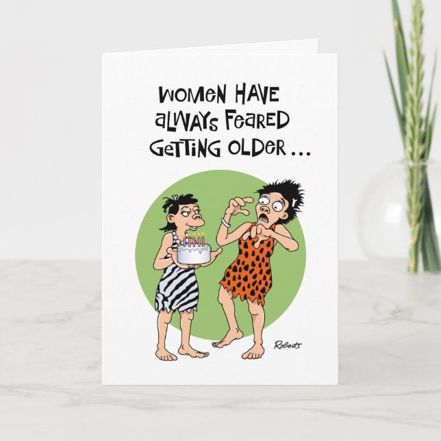 Funny Female Birthday Card (Front)