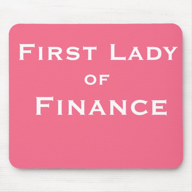 Funny Female CFO Accountant Boss Joke Name Mouse Mat (Front)