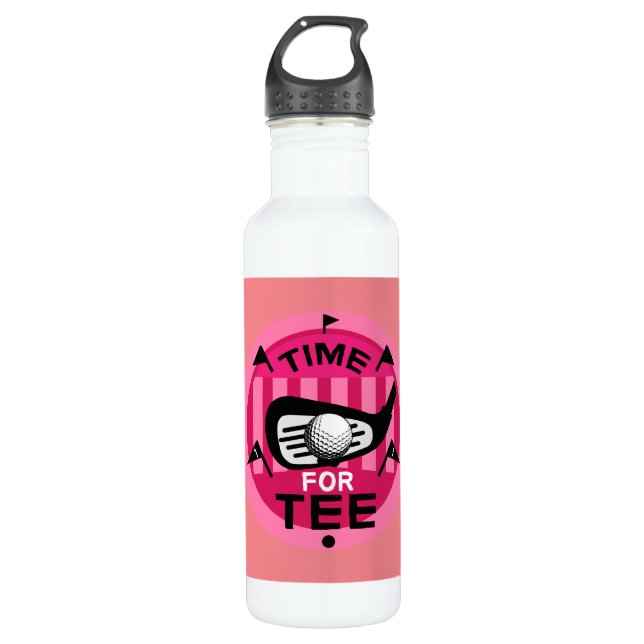 Funny Female Golfers Pros Golfing Fanatics 710 Ml Water Bottle (Front)