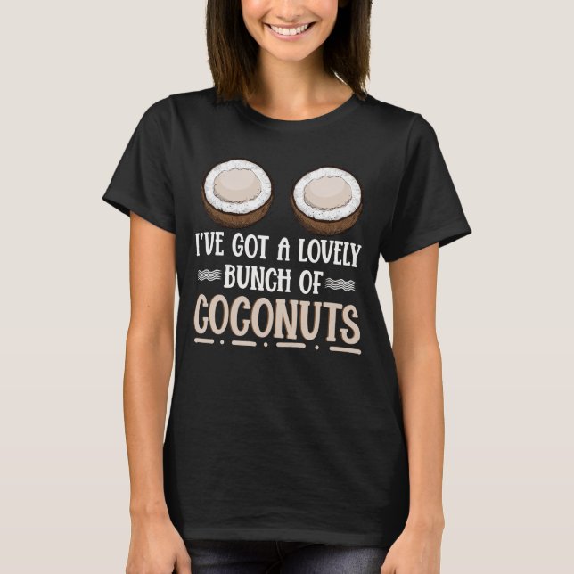 Funny Female Hawaii Coconuts T-Shirt (Front)