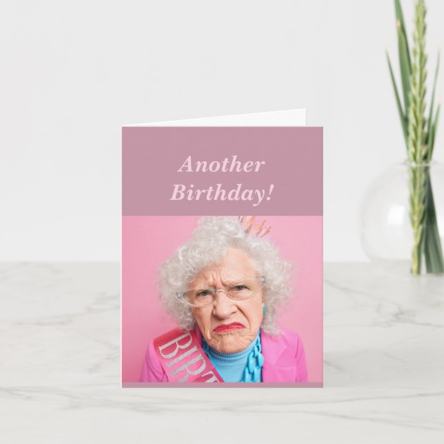 Funny Feminine Birthday Age Humour All Nighters Card (Front)
