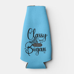 Funny, feminine stubbie cooler for bogan women