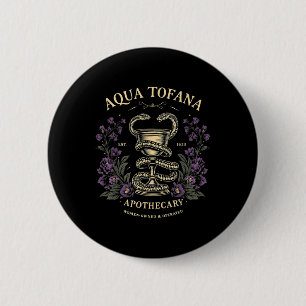 Funny Feminist Aqua Tofana Apothecary Vintage Wome 6 Cm Round Badge