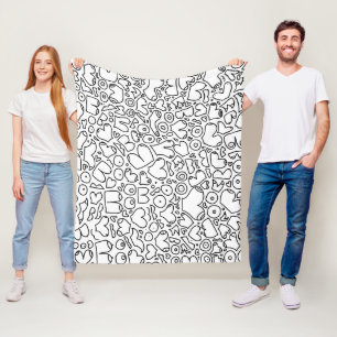 Funny feminist baby fleece blanket