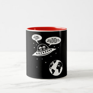 Funny Feminist Gifts, Nerdy Sarcasm Sayings Two-Tone Coffee Mug