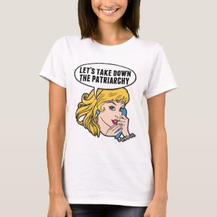 Funny Feminist Pop Art Retro Political Patriarchy T-Shirt
