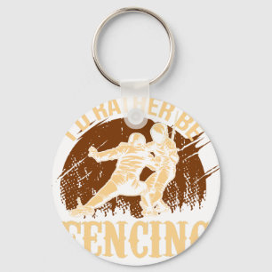 Funny Fencing I Would Rather Be Fencing Key Ring