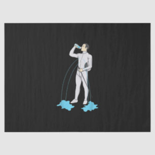 Funny Fencing Post Workout  Cute Fencer Athlete Tissue Paper