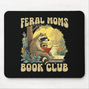 Funny feral moms book club mouse mat