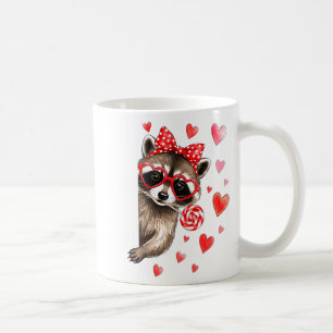 Funny Feral Raccoon Valentine's Day Sarcastic Humo Coffee Mug