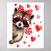 Funny Feral Raccoon Valentine's Day Sarcastic Humo