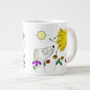 Funny Ferret Face Large Coffee Mug