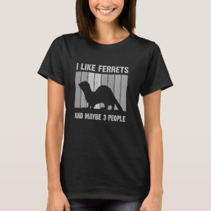 Funny Ferret For Men Women Ferret Lover Introvert T-Shirt
