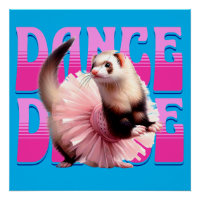 Funny Ferret in a Tutu Dancing