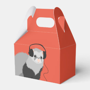 Funny Ferret Music Lover Favour Box