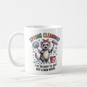 Funny Ferret Spring Cleaning Mug - House Cleaning 