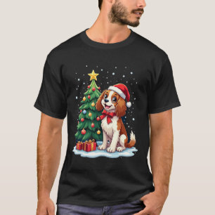Funny Festive Dog Costume with decorated Christmas T-Shirt
