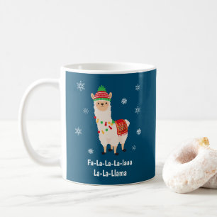 Funny Festive Llama Pun Christmas  Coffee Mug