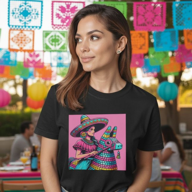  Funny Festive Mexican Fiesta Piñata Shirt  (Funny Festive Mexican Fiesta Piñata Shirt.)