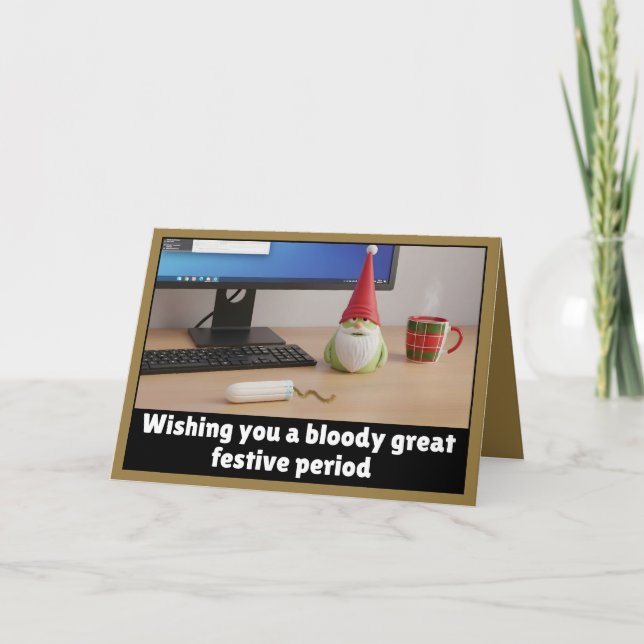 Funny festive period card (Front)