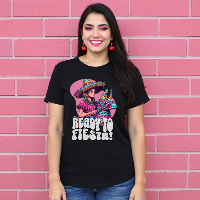  Funny Festive Ready to Fiesta Mexican Piñata  T-Shirt (Funny Festive Ready to Fiesta Mexican Piñata T-Shirt)