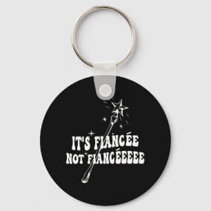 Funny Fiancée Engagement Bridal Party Wizard Wand  Key Ring