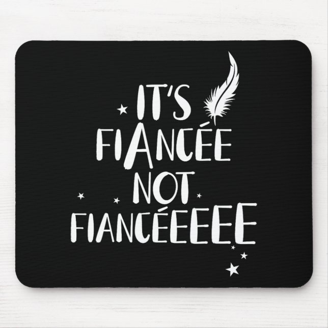 Funny Fiancée Engagement Bridal Proposal Wizard Wa Mouse Mat (Front)