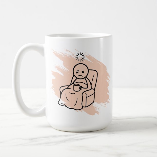 Funny Fibromyalgia Custom Condition Coffee Mug (Left)