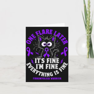 Funny Fibromyalgia Warrior Flare Day Card