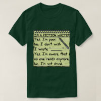 Funny Fiction Writer Answer Sheet Notebook