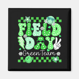 Funny field day green team field trip matching magnet